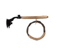 Louttary pájaro juguete columpio conjunto colgante jaula natural accesorios pájaro juguete con ventosa pájaro de pie juguete