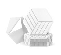 Louttary - Paneles acústicos autoadhesivos (12 unidades, paneles acústicos, paneles acústicos, 14 x 12 x 0,4 pulgadas, paneles de pared insonorizados A