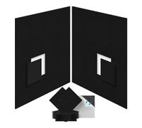 Louttary - Paneles de espuma acústicos, 12 x 12 x 0,4 pulgadas, paneles de espuma acústica, autoadhesivos para tratamiento acústico, color negro