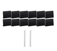 Louttary Paquete de 20 mini carteles de pizarra de plástico para comida - Fiesta - Buffet - Señal de mesa con 2 marcadores de tiza