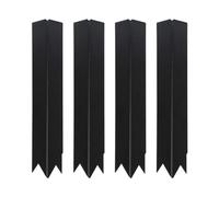 Louttary Paquete de 4 Clips Conectores de 90°, Clips de Esquina de 10 Pulgadas de, Estacas de Metal Cor-Ten para Bordes de Paisaje de Acero de 6 y 8 Pulgadas de Alto