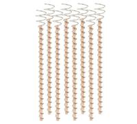 Louttary Paquete de 8 antenas electroculturales de cobre para jardín, de alambre de cobre, estacas de jardín de cobre para cultivo de plantas (12), duraderas, fáciles de usar