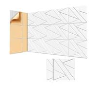 Louttary Paquete de 8 paneles de pared autoadhesivos insonorizados, 12 x 12 x 0,47, paneles de espuma insonorizados para decoración de estudios y oficinas