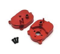 Louttary para 1/12 MN82 LC79 MN78 RC Piezas de Actualización de Coche Cubierta de la Caja de Transmisión Caja de Cambios de Metal Rojo