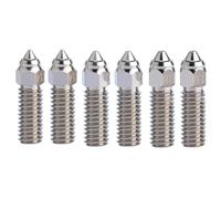 Louttary Para Boquillas de Alto Flujo de Impresora K1, K1 MAX 0,4 Mm X 2 Piezas/0,6 Mm X 2 Piezas/0,8 Mm X 1 Pieza/1 Mm X 1 Pieza 6 Piezas en Total