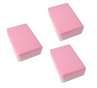 Louttary Piedras para yoga, piedras de ejercicio, accesorios de yoga, piedras de danza para niños, piedras de espuma de alta densidad, color rosa