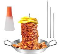 Louttary Pincho para barbacoa, pincho vertical, soporte vertical brasileño, accesorio para sartenes como se muestra en la imagen con 3 pinchos extraíbles (8/10/12), B