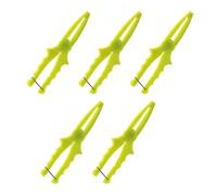 Louttary Pinza de plástico, pinzas para peces, pinza para peces, controlador de peces, herramienta de pesca portátil, amarillo