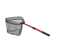 Louttary Red de copie plegable triangular roja, red portátil para pesca con mosca, red de copie plegable triangular, herramienta telescópica de 2 piezas