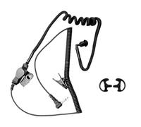 Louttary Reemplazo del Tubo de Aire del Resorte del Auricular Monoaural de 3,5 mm Reemplazo del Tapón del Oído del Walkie Talkie para Auriculares de Radio C