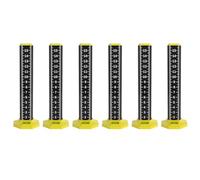 Louttary Regla de altura de 6 piezas para azulejos de techo y suelo, herramientas para instalar techos suspendidos, placa de mapa objetivo con base magnética