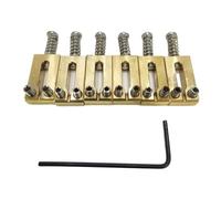 Louttary Silletes de Caballete de Guitarra Eléctrica de Latón 10,5 mm Piezas de Vibrato Caballete de Guitarra Eléctrica Piezas de Guitarra y Plata