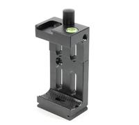 Louttary Soporte de Cabeza de TríPode de Aluminio Clip de Soporte para TeléFono MóVil con de Burbuja y Soporte de Zapata FríA para Linterna de TeléFono