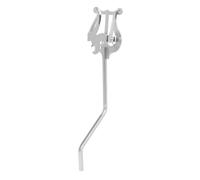 Louttary Soporte de Música Portátil, Soporte de Lectura, Práctica de Música Stand, Saxofón Portátil Music Stand (Versión Corta) Plata