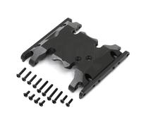Louttary Soporte de transmisión de aleación de aluminio para 1/10 RC Auto Axial SCX10 II 90046 AXI90075 Negro