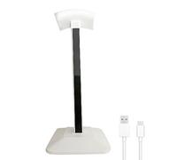 Louttary Soporte MultifuncióN para Auriculares RGB Iluminado Pickup Light Shelf Juego de Computadora Auriculares Luz Ambiental Soporte de ExhibicióN, Blanco
