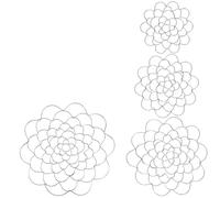 Louttary Soporte para Arreglos Florales, Herramienta para Arreglos Florales de Alambre de 4 Piezas, Tapa de InsercióN Floral de Acero Inoxidable, Rejilla de Flores Reutilizable