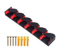 Louttary Soporte vertical para cañas de pescar montado en la pared, soporte para cañas de pescar EIS, soporte de plástico para garaje, apto para la mayoría de cañas de pescar