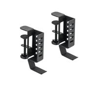 Louttary Soporte vertical para ordenador portátil para lado de escritorio, soporte para ordenador portátil sin taladrar, soporte para portátil colgante para lado de escritorio, abrazadera en el