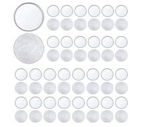 Louttary Sublimación Adhesivo de Aluminio Vacío DIY Bandeja de Fotos Transferencia de Calor Hoja de Aluminio Plata para Portatarjetas de Identificación