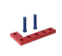 Louttary Trazador Central de Carpintería Herramienta de Marcado de Borde Cuadrado de 90 Grados Medidor de Marcado de Bolsillo de Carpintería de Aleación de Aluminio (Pulgadas)