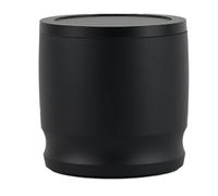 Louttary Vaso dosificador de café de aleación de aluminio, 58 mm, embudo dosificador de espresso, tazón de preparación, portafiltros, anillo dosificador, color negro