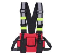 Louttary Walkie Talkie Doble Bolsa de Pecho Radio Reflectante Pecho Arnés Soporte Bolsa Chaleco Plataforma Talkie-Walkie Pack Funda D