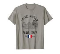 Louvre Museum Paris Flag Souvenir Hombres Mujeres Niñas Niños Camiseta