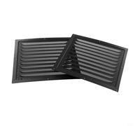 Louvre Rejilla de ventilación cuadrada de acero inoxidable con pantalla, techo y pared lateral, salida de aire de metal para HVAC cubierta de ventilación para control de flujo de aire y (1 unidad)