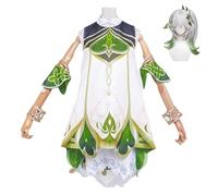 LOUYBCT Disfraz de cosplay de Nahida Genshin Impact con peluca conjunto completo para juegos de rol vestido uniforme de anime ropa para baile escenario carnaval Halloween fiesta de Navidad