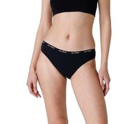 Lovable Da Ciclo Mestruale Flusso Medio Period Panties Cierre, Negro+Logo, M Mujeres