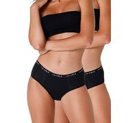 Lovable Braguitas de Ciclo Menstrual Flujo abundante Period Panties Bi-Pack Mujer x2, Negro, M
