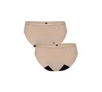 Lovable Ciclo Menstrual Flujo Medio Invisible Period Panties Bi-Pack Slip Mujer, Polvo, L