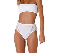 Lovable Cotone Pizzo Charm Ropa Interior, Blanco, XXL para Mujer