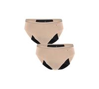 LOVABLE Da Ciclo Mestruale Flusso Abbondante Invisible Period Panties Bi-Pack Cierre, Polvo, XS Mujeres