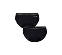 LOVABLE Da Ciclo Mestruale Flusso Medio Invisible Period Panties Bi-Pack Cierre, Negro, L Mujeres