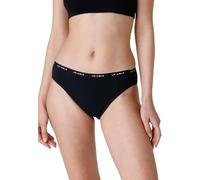 Lovable Da Ciclo Mestruale Flusso Medio Period Panties Cierre, Negro+Logo, M Mujeres