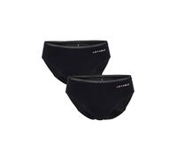 Lovable De Ciclo Menstrual Flujo Abundante Invisible Period Panties Bi-Pack Slip Mujer, Negro, S