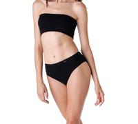 Lovable Midi Light Modal Cotton Lovely Bikini Estilo Ropa Interior, Negro, L (Pack de 3) para Mujer