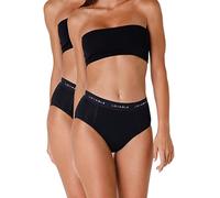 Lovable Period Panties Braguita Alta Ciclo Menstrual Flujo Pesado (Pack de 2), Nero, M Mujer