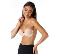Lovable Sujetador Push-up con Copas Adhesivas y Lados Transparentes para Mujer, Skin, L