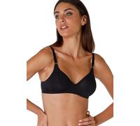 Lovable Sujetador sin Relleno y sin Aros, algodón elástico, Tirantes de Ajuste Frontal, Comodidad Total, línea de algodón para Mujer, Negro, 34 / 3B