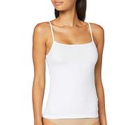 Lovable Top con Tirantes Estrechos de Microfibra Basic Soul para Mujer, Color Blanco., L