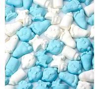 Lovalls' Blue and White Baby Mix - Bolsa de 1 kg - Mezcla de dulces azules para baby shower - BlueSweets - Recuerdos de fiesta - Revelación de género