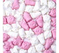 Lovalls' - Bolsa de mezcla rosa y blanca para bebé, 1 kg, mezcla rosa para baby shower, dulces rosas, recuerdos de fiesta, revelación de género
