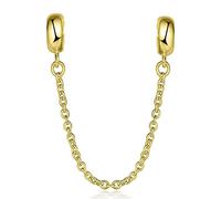 LOVANS Charms Stopper - Cadena de seguridad para mujer, plata de ley 925 con clip de goma, para pulseras, Plata de ley, No es una piedra preciosa