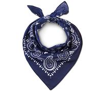 LOVARZI Bandana Hombre Cabeza Paisley Azul Marino, Pañuelo Algodón