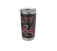 Love 44 Barack Obama Democrat Liberal Vaso térmico de acero inoxidable de doble pared