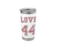 Love 44 Barack Obama Democrat Liberal Vaso térmico de acero inoxidable de doble pared
