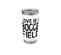 Love A Bocce Field Bocce Ball With Jack Bocci Game Bocce Vaso térmico de acero inoxidable de doble pared